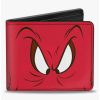 Wallets * | Boxlunch Looney Tunes Gossamer Eyes Close Up Bifold Wallet