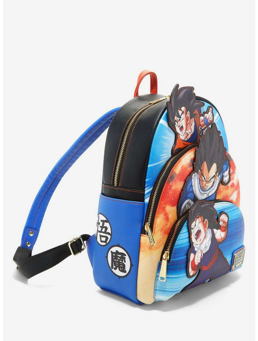 Mini Backpacks * | Boxlunch Loungefly Dragon Ball Z Trio Portrait Mini Backpack