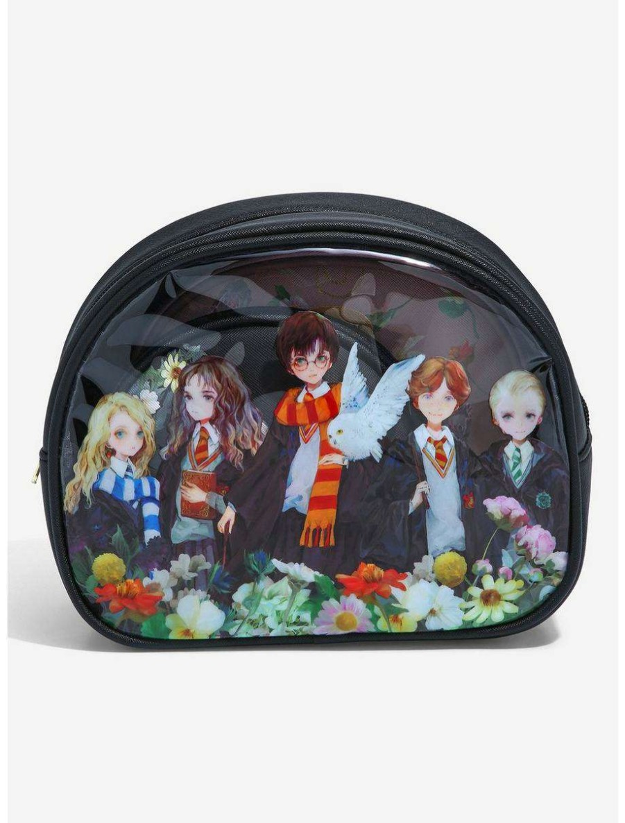 Cosmetic Bags * | Harry Potter Characters Botanical Group Portrait Cosmetic Bag Set Boxlunch Exclusive