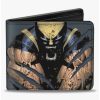 Wallets * | Boxlunch Marvel X-Men Wolverine Clawing Pose Splatter Bifold Wallet