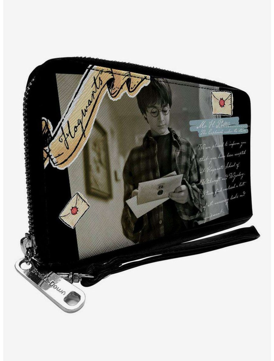 Wallets * | Boxlunch Harry Potter Hogwarts Acceptance Letter Zip Around Wallet