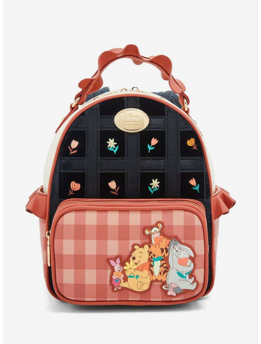 Mini Backpacks * | Our Universe Disney Winnie The Pooh Gingham Mini Backpack Boxlunch Exclusive