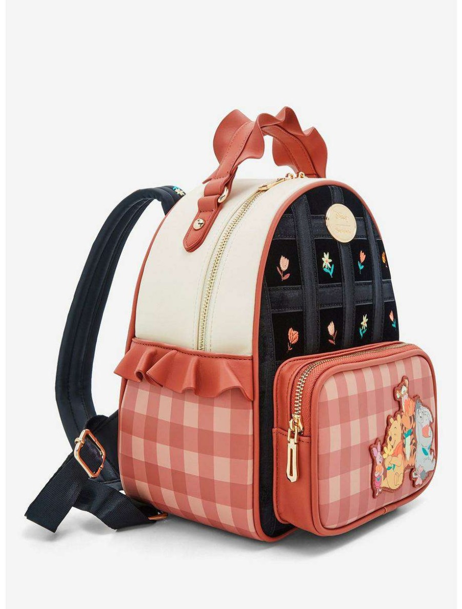 Mini Backpacks * | Our Universe Disney Winnie The Pooh Gingham Mini Backpack Boxlunch Exclusive