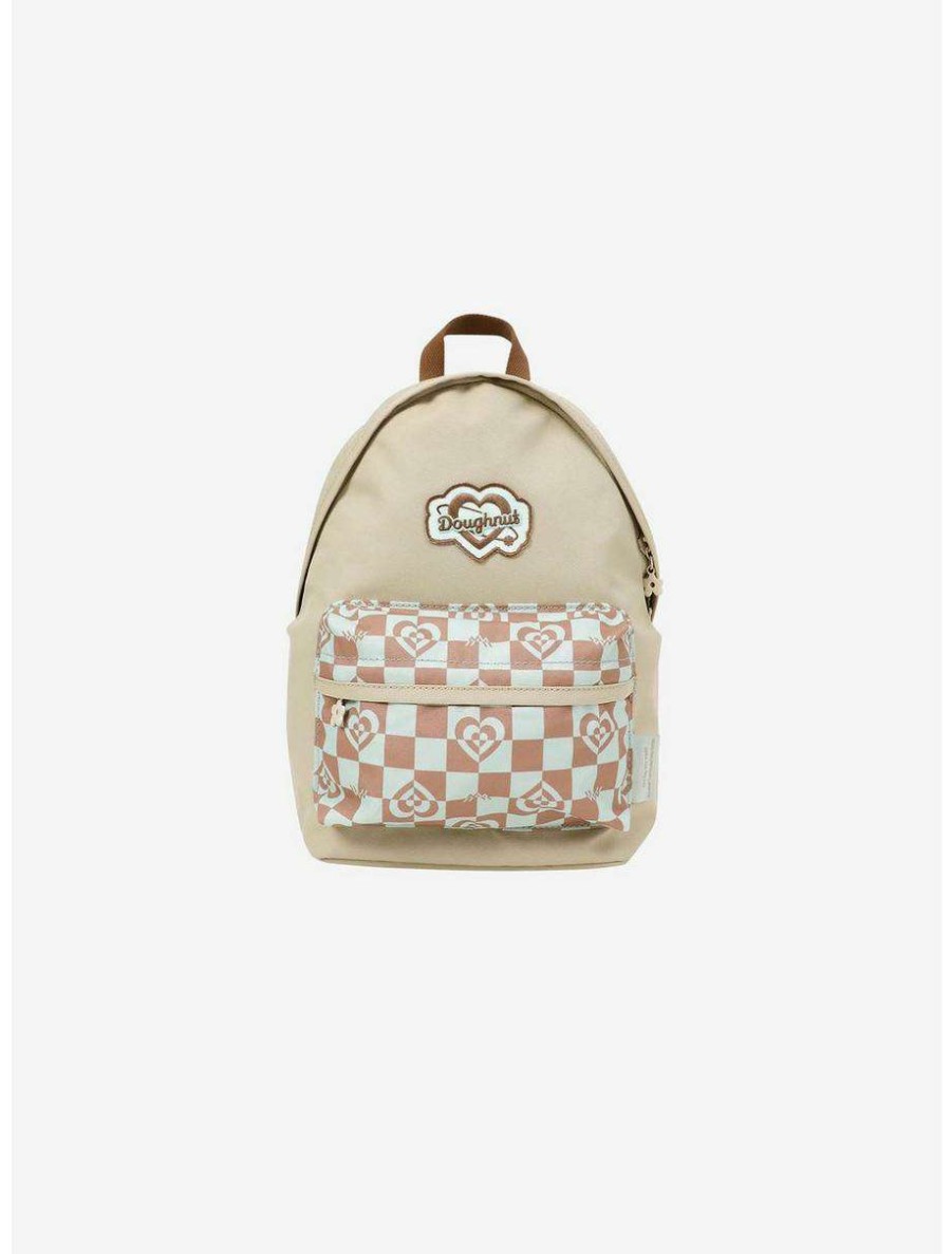 Mini Backpacks * | Boxlunch Doughnut Plus One Mini Kaleido Mushroom Checkered Mini Backpack