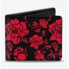 Wallets * | Boxlunch Disney Mulan Dragon And Flowers Bifold Wallet