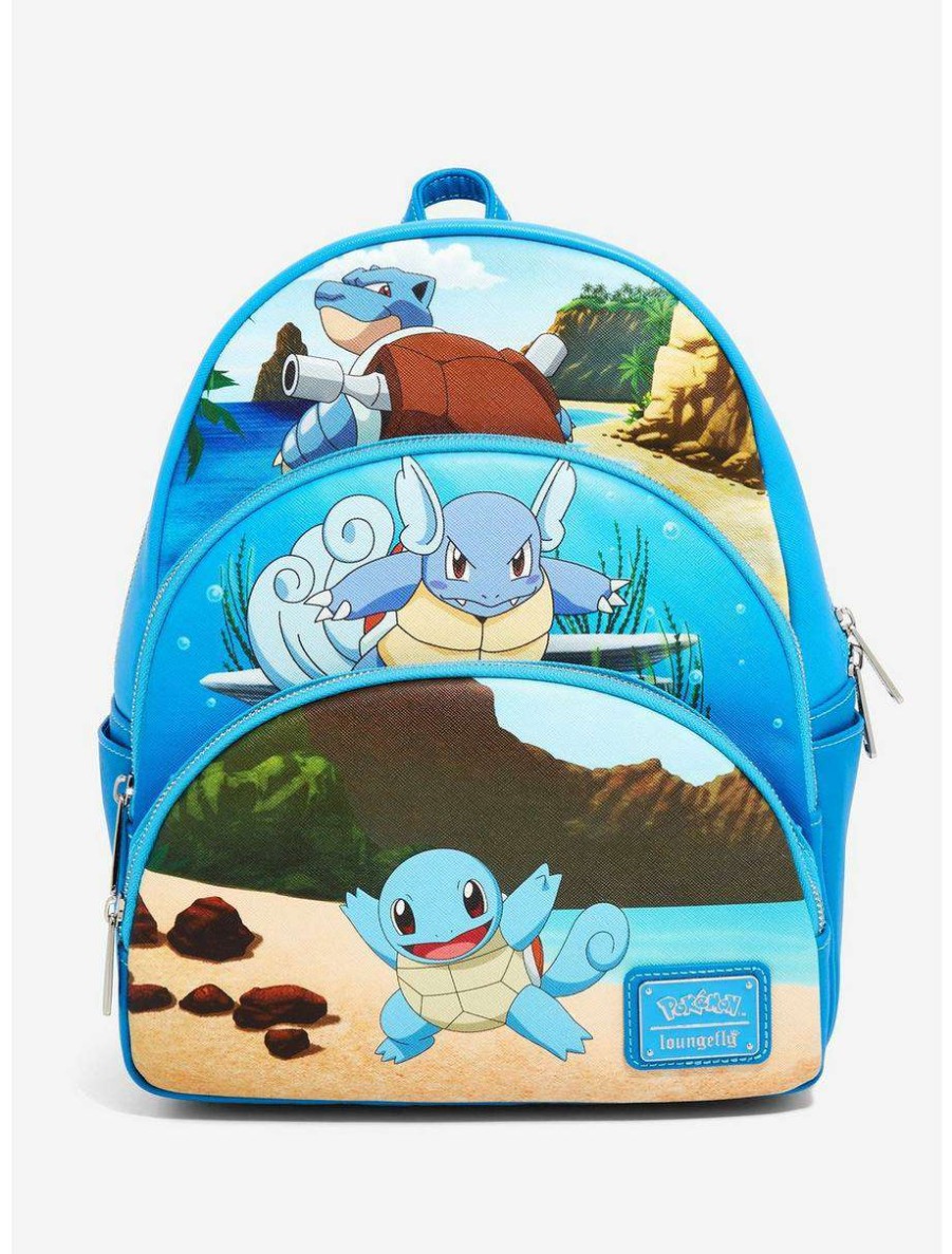 Mini Backpacks * | Boxlunch Loungefly Pokemon Squirtle Evolutions Mini Backpack