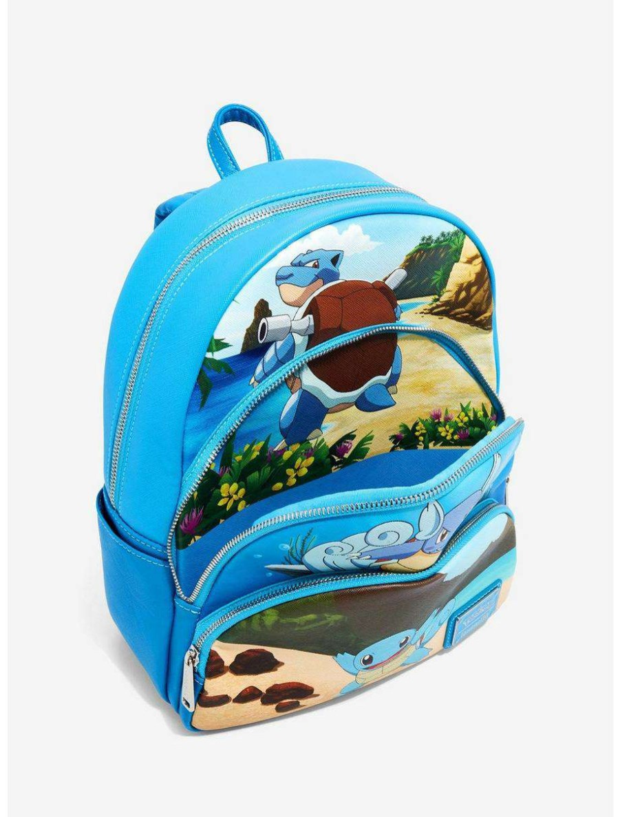 Mini Backpacks * | Boxlunch Loungefly Pokemon Squirtle Evolutions Mini Backpack