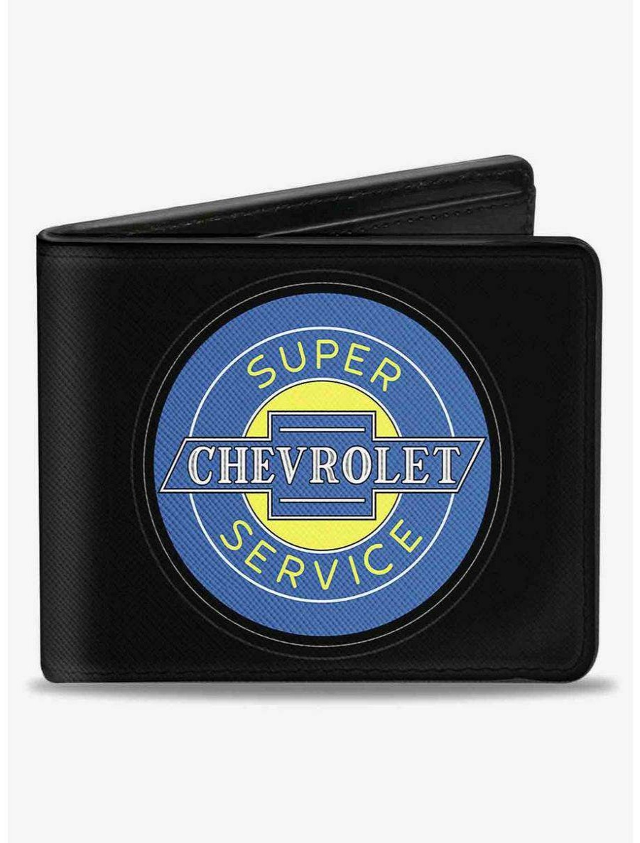 Wallets * | Boxlunch Chevrolet Super Service Logo Bifold Wallet