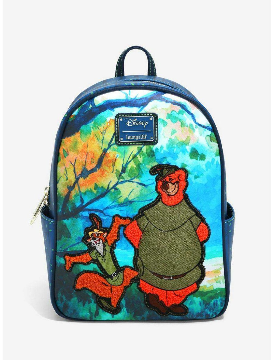 Mini Backpacks * | Boxlunch Loungefly Disney Robin Hood Robin & Little John Mini Backpack