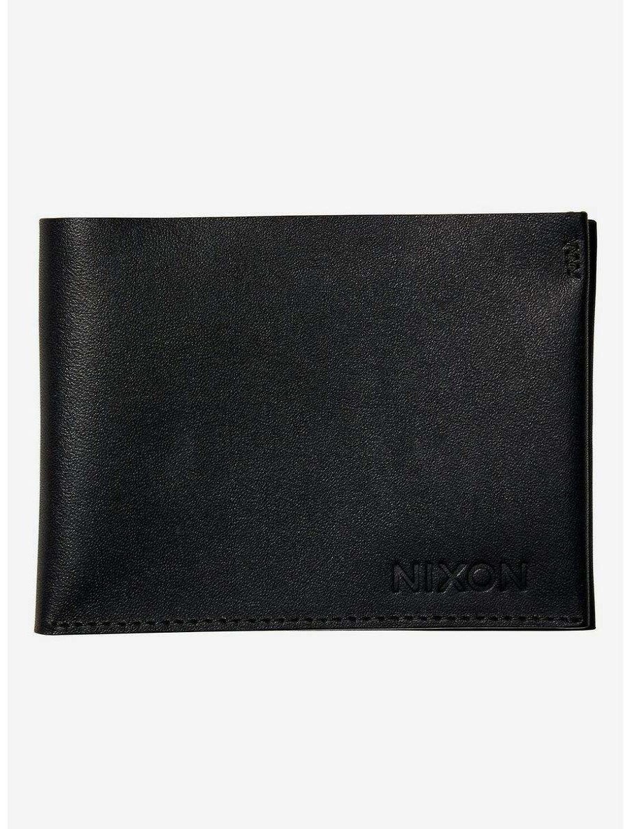 Wallets * | Boxlunch Nixon Cache Bifold Wallet Black