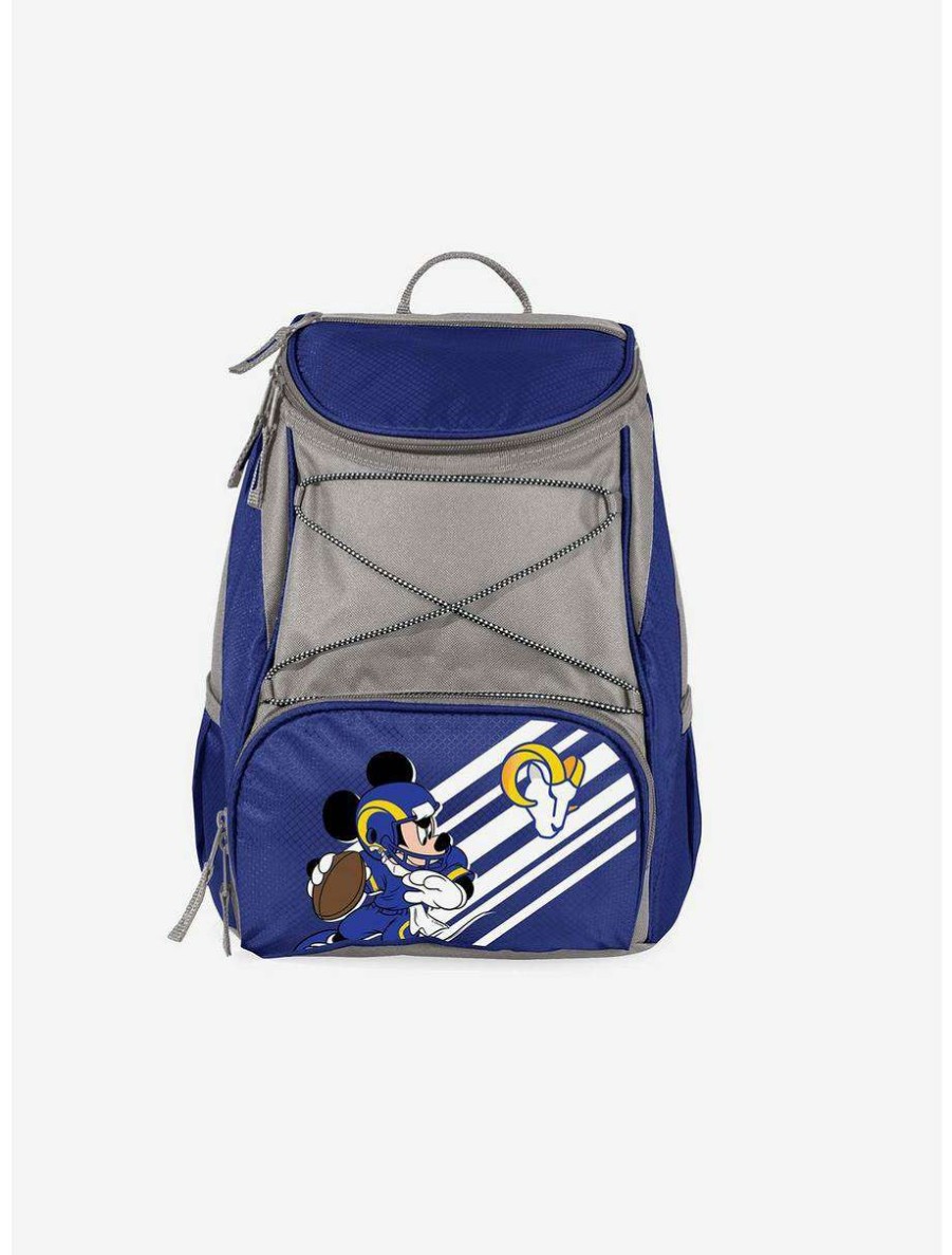 Backpacks * | Boxlunch Disney Mickey Mouse Nfl Los Angeles Rams Cooler Backpack