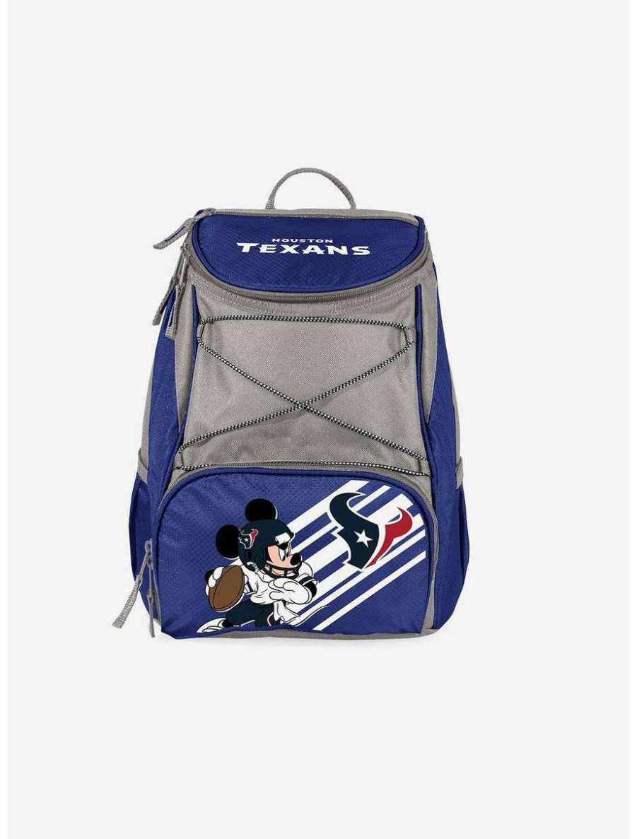 Backpacks * | Boxlunch Disney Mickey Mouse Nfl Houston Texans Cooler Backpack