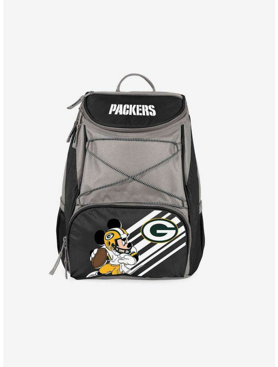 Backpacks * | Boxlunch Disney Mickey Mouse Nfl Green Bay Packers Cooler Backpack