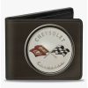 Wallets * | Boxlunch Corvette C1 Emblem Bifold Wallet