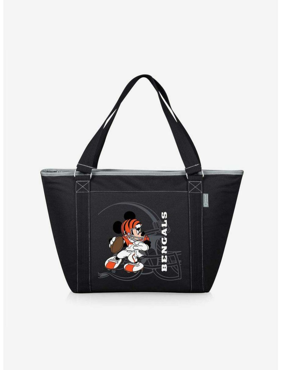 Lunchboxes * | Boxlunch Disney Mickey Mouse Nfl Cincinnati Bengals Tote Cooler Bag