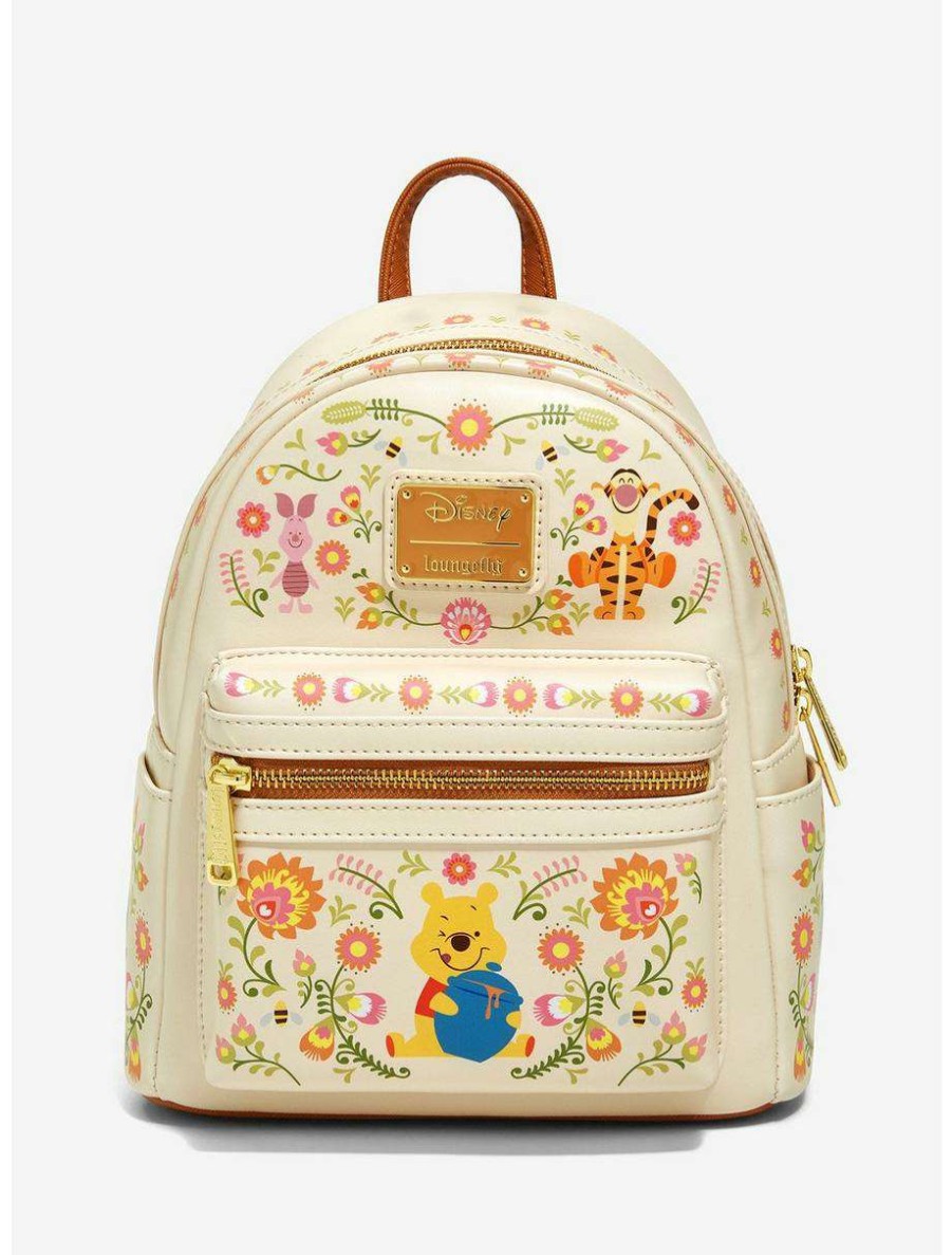 Mini Backpacks * | Boxlunch Loungefly Disney Winnie The Pooh Folkart Mini Backpack