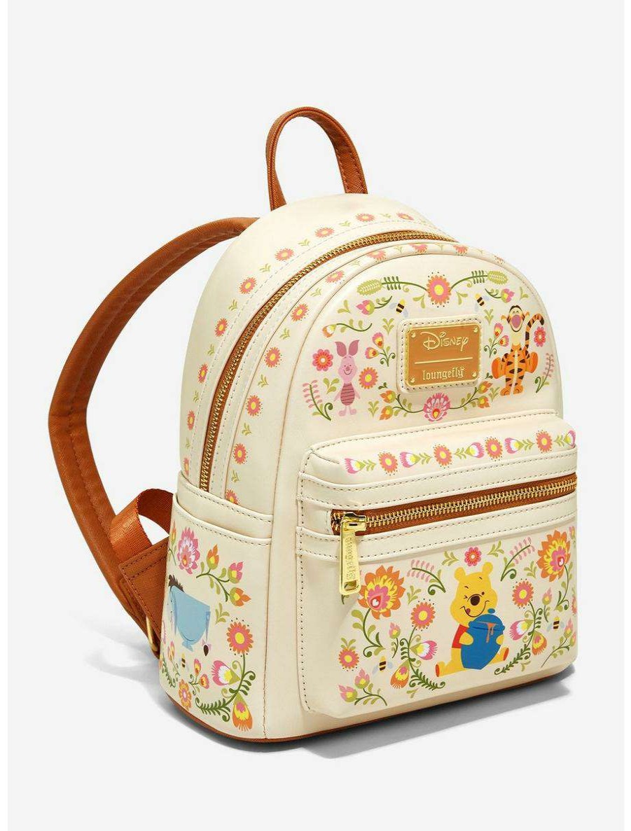 Mini Backpacks * | Boxlunch Loungefly Disney Winnie The Pooh Folkart Mini Backpack