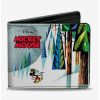 Wallets * | Boxlunch Disney Mickey Mouse Beware The Yeti Bifold Wallet