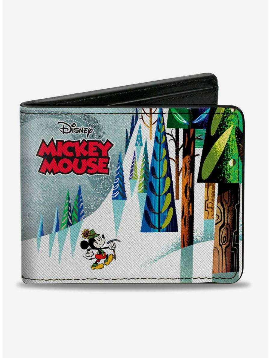 Wallets * | Boxlunch Disney Mickey Mouse Beware The Yeti Bifold Wallet