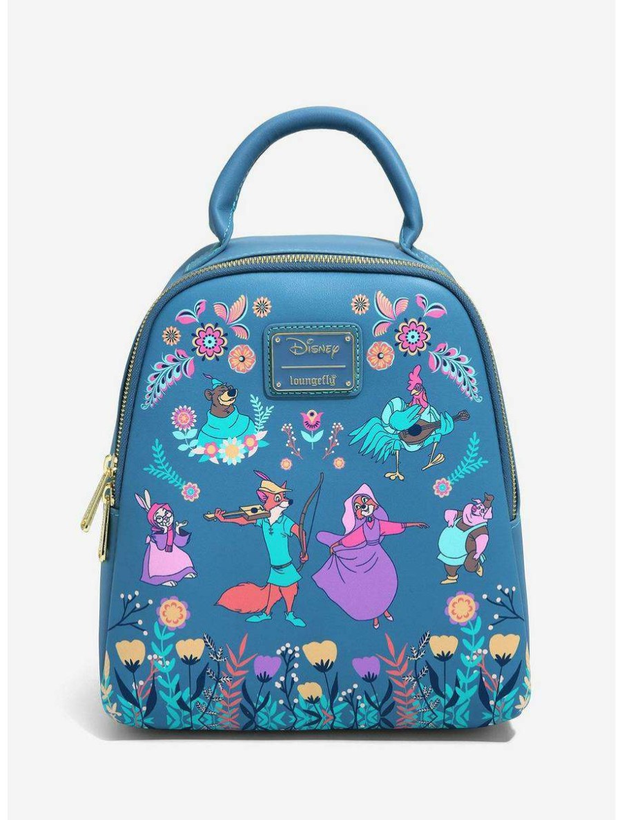 Mini Backpacks * | Boxlunch Loungefly Disney Robin Hood Sherwood Forest Friends Floral Mini Backpack