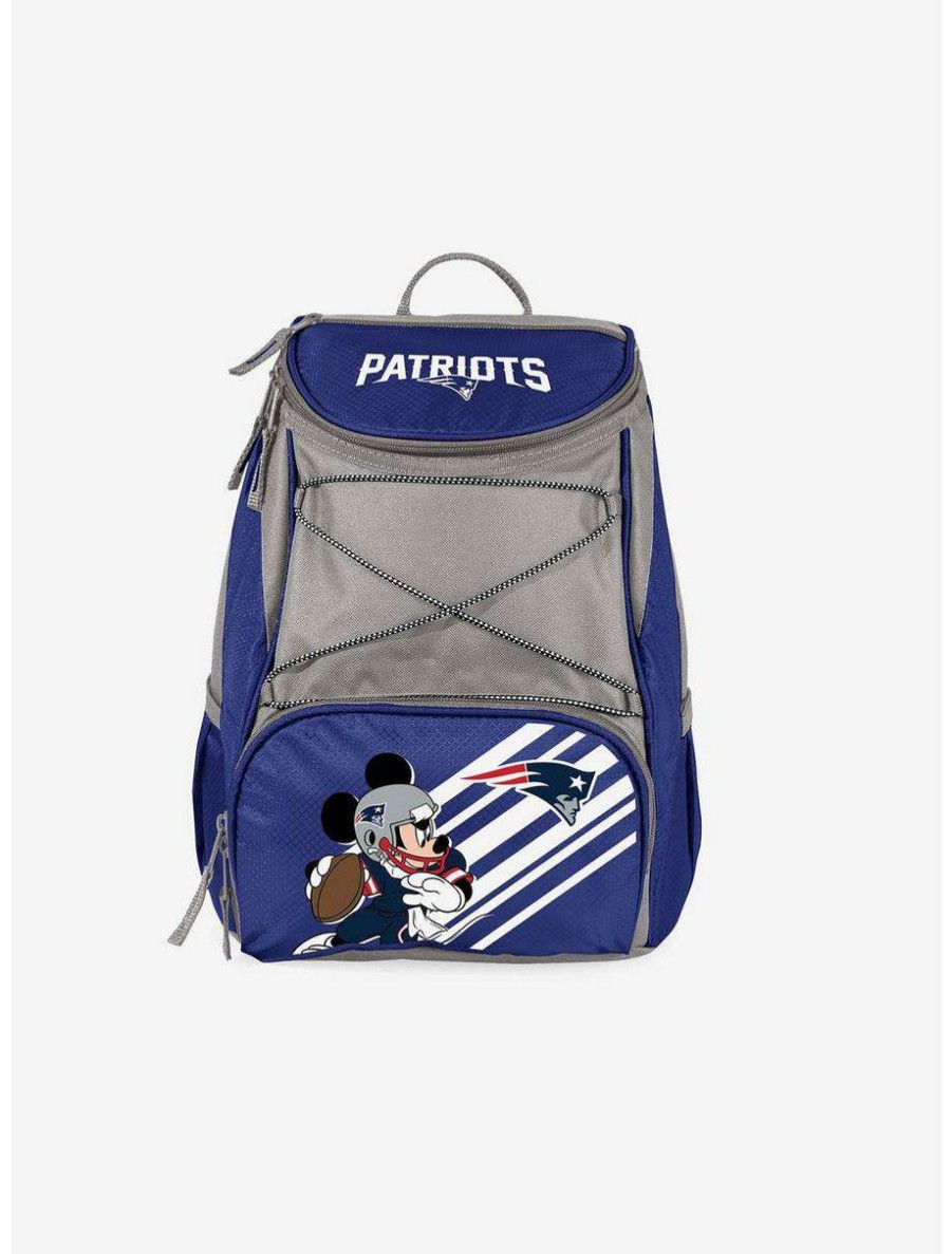 Backpacks * | Boxlunch Disney Mickey Mouse Nfl New England Patriots Cooler Backpack