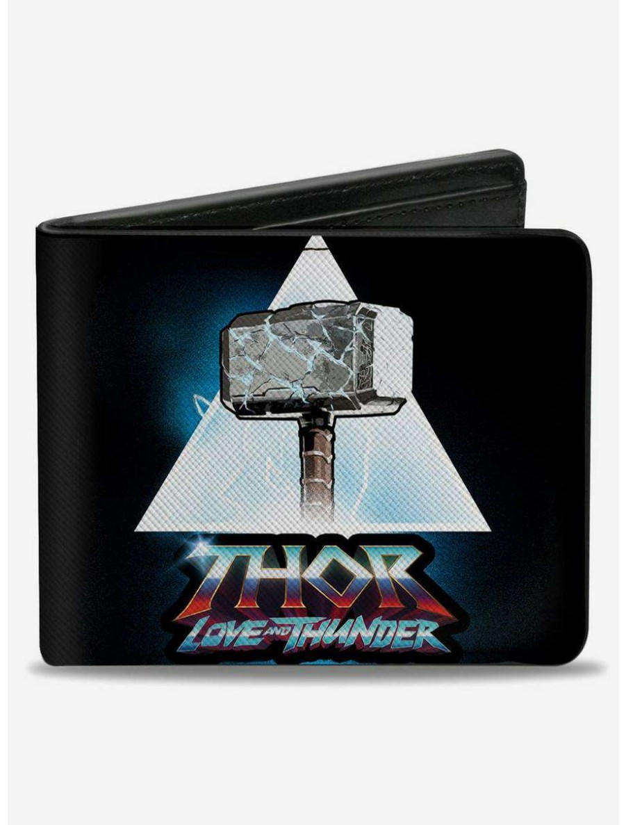 Wallets * | Boxlunch Marvel Thor Love And Thunder Hammer Bifold Wallet