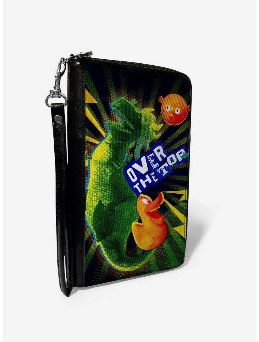 Wallets * | Boxlunch Disney Pixar Toy Story Partysaurus Rex Over Top Zip Around Wallet