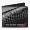 Wallets * | Boxlunch Dodge Rhombus Carbon Fiber Bifold Wallet