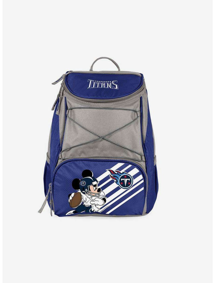 Backpacks * | Boxlunch Disney Mickey Mouse Nfl Tennessee Titans Cooler Backpack