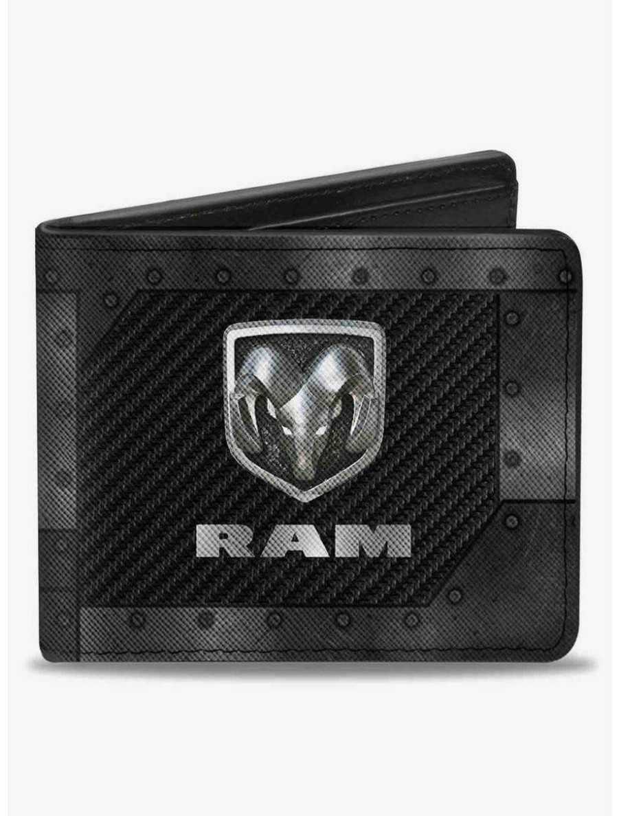 Wallets * | Boxlunch Ram Logo Armor Bifold Wallet