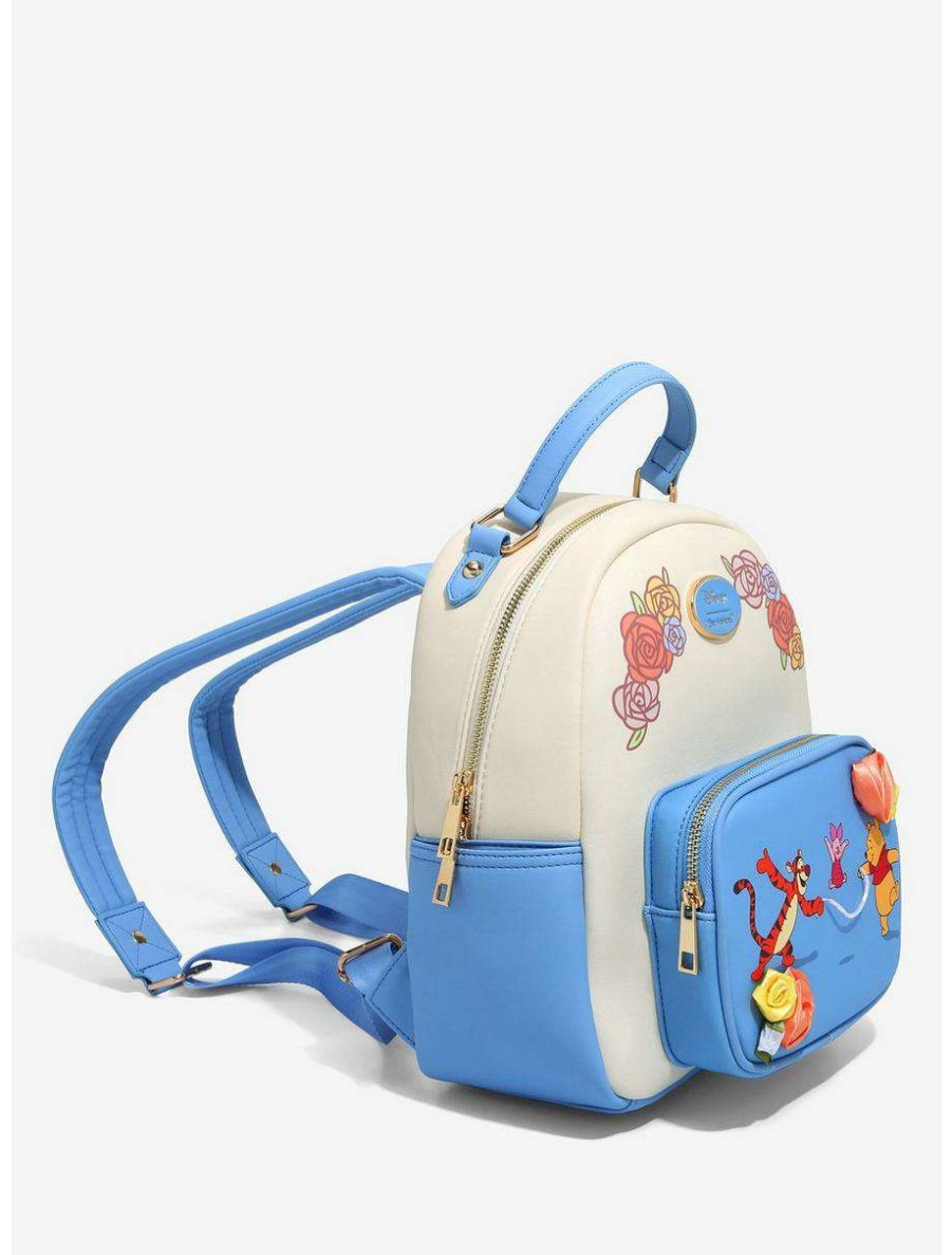 Backpacks * | Our Universe Disney Winnie The Pooh Jumprope Floral Mini Backpack Boxlunch Exclusive