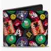 Wallets * | Boxlunch Disney The Sensational Expression Badges Bifold Wallet