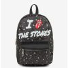 Backpacks * | Boxlunch Bugatti Rolling Stones Vegan Leather Mini Backpack Logo