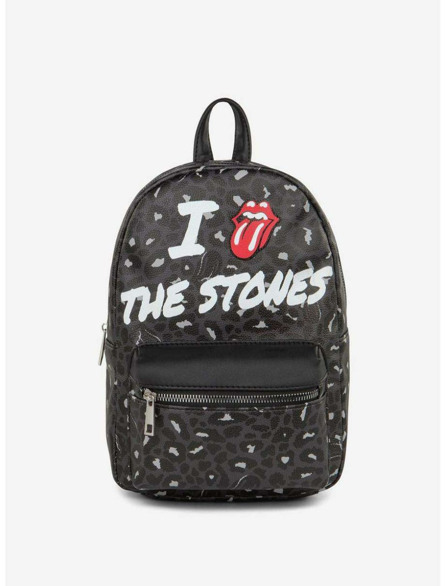 Backpacks * | Boxlunch Bugatti Rolling Stones Vegan Leather Mini Backpack Logo