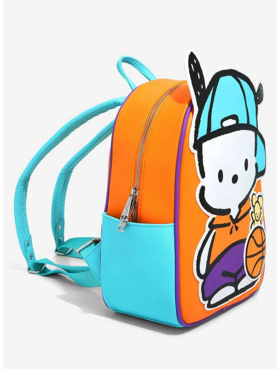 Mini Backpacks * | Loungefly Sanrio Pochacco Basketball Mini Backpack Boxlunch Exclusive