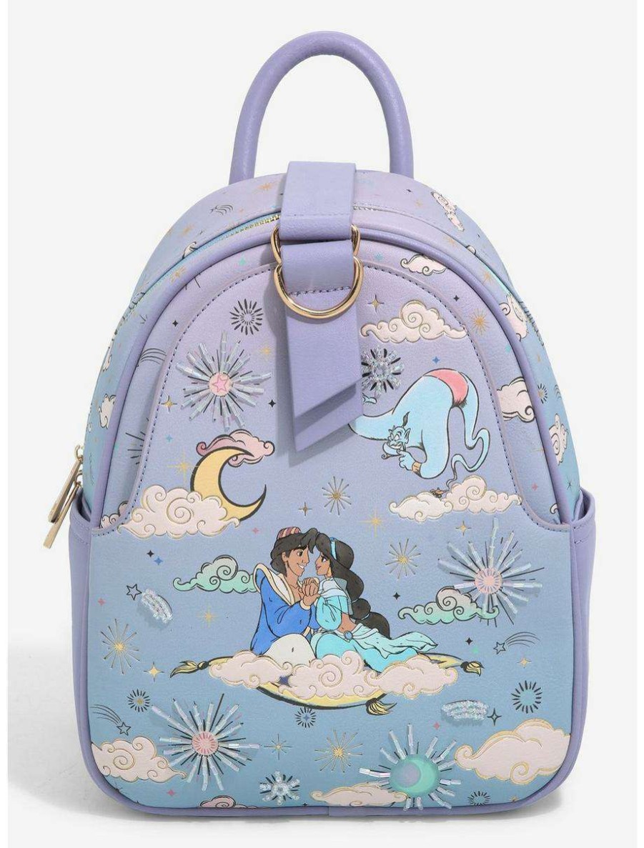 Backpacks * | Our Universe Disney Aladdin Characters In The Sky Mini Backpack Boxlunch Exclusive