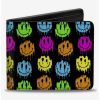 Wallets * | Boxlunch Smiley Faces Melted Mini Repeat Bifold Wallet