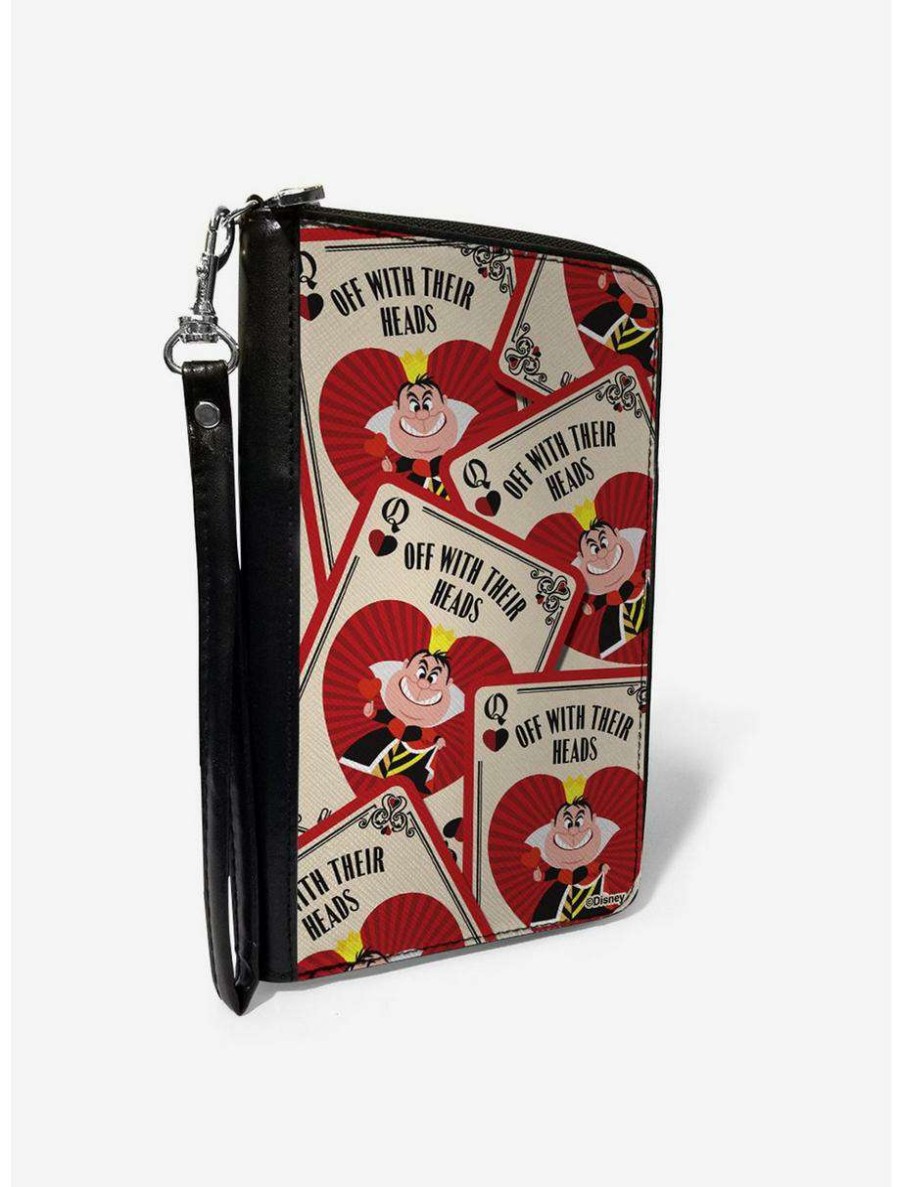 Wallets * | Boxlunch Disney Alice In Wonderland Queen Of Hearts Zip Around Wallet