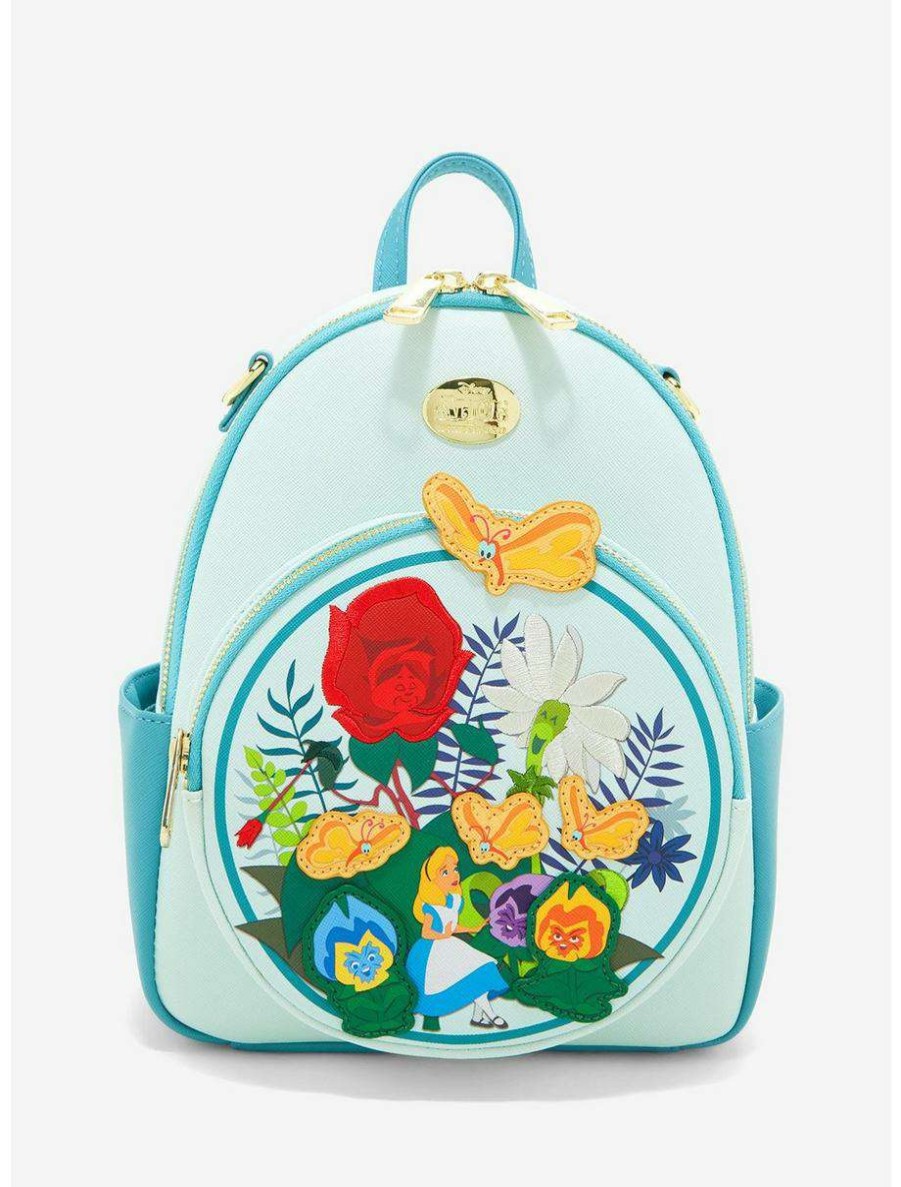 Mini Backpacks * | Boxlunch Disney Alice In Wonderland Singing Flowers Mini Backpack