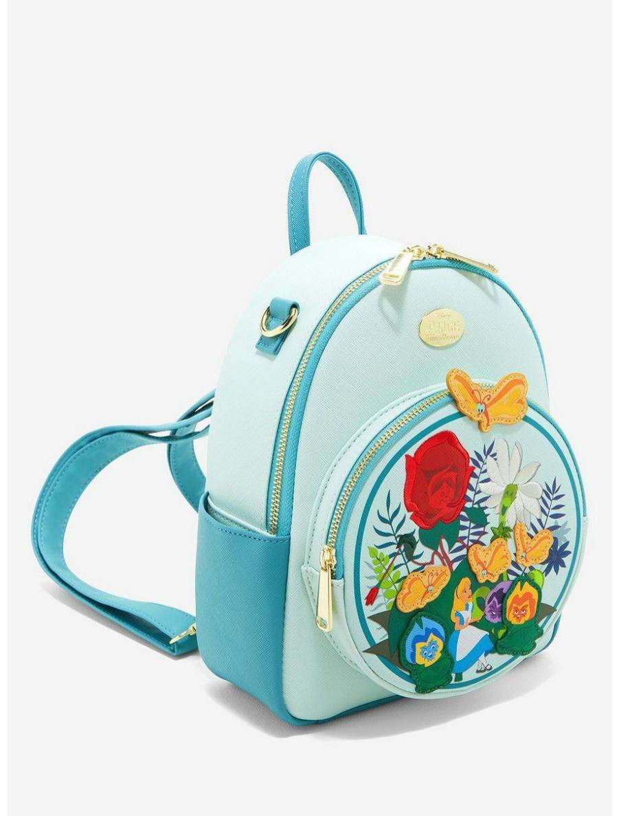 Mini Backpacks * | Boxlunch Disney Alice In Wonderland Singing Flowers Mini Backpack