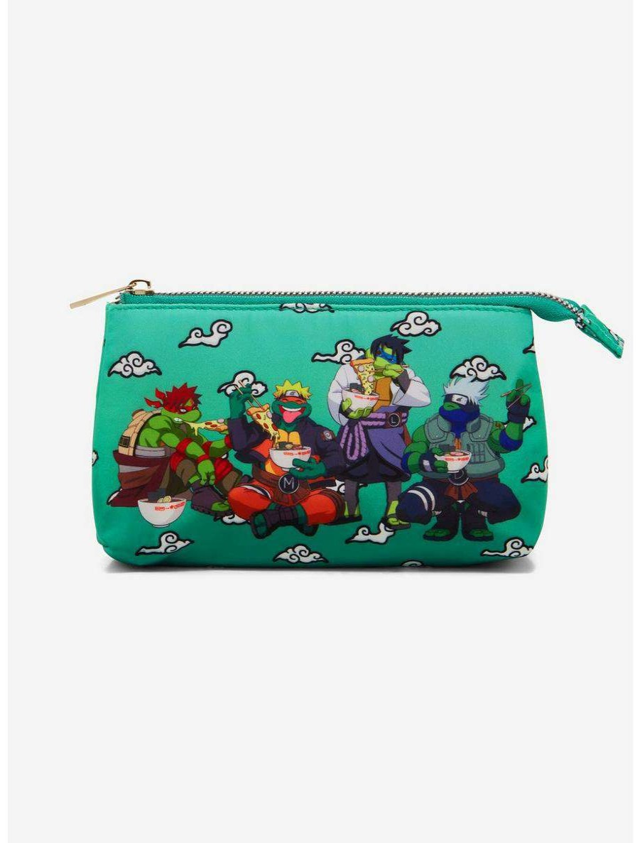 Cosmetic Bags * | Teenage Mutant Ninja Turtles X Naruto Pencil Case Boxlunch Exclusive