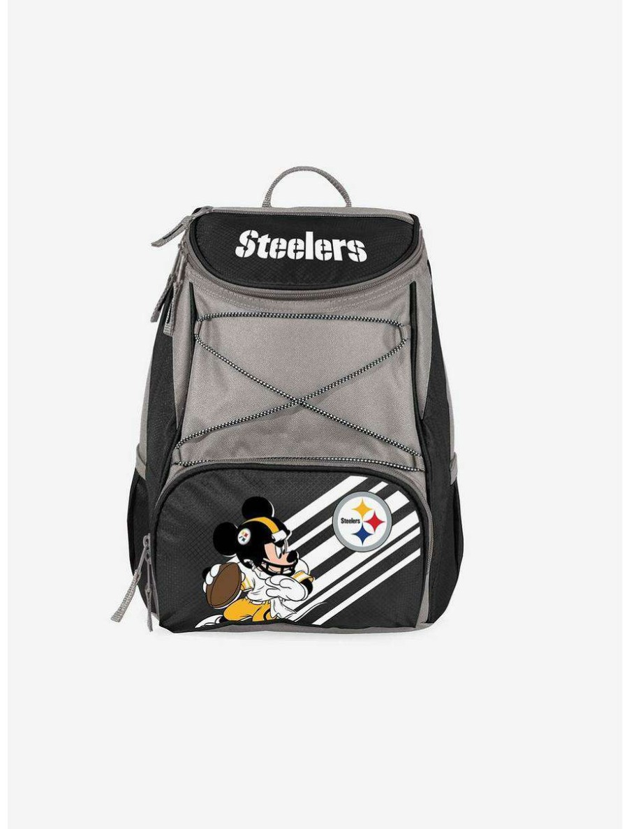 Backpacks * | Boxlunch Disney Mickey Mouse Nfl Pittsburgh Steelers Cooler Backpack