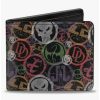 Wallets * | Boxlunch Marvel Knights Icons Weathered Bifold Wallet