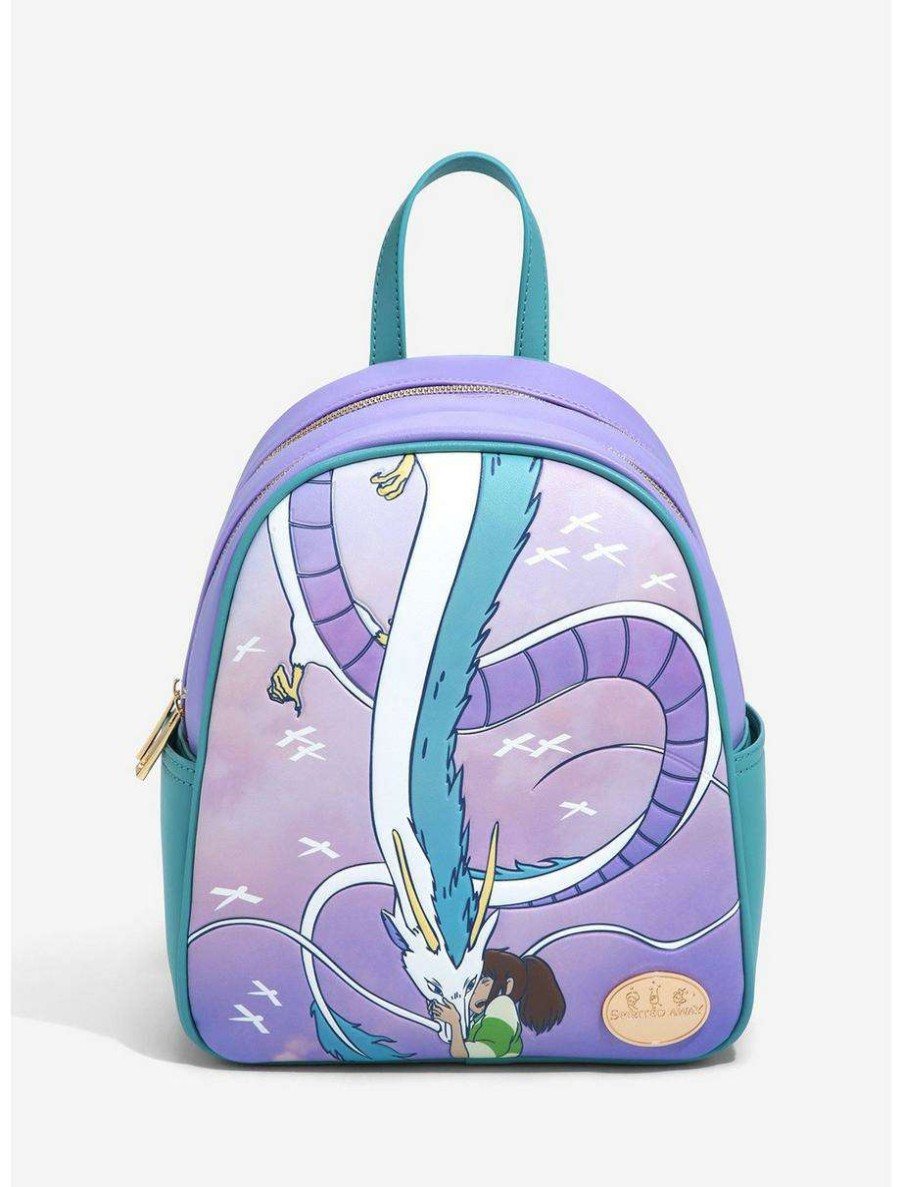 Mini Backpacks * | Our Universe Studio Ghibli Spirited Away Haku Dragon Form Mini Backpack Boxlunch Exclusive