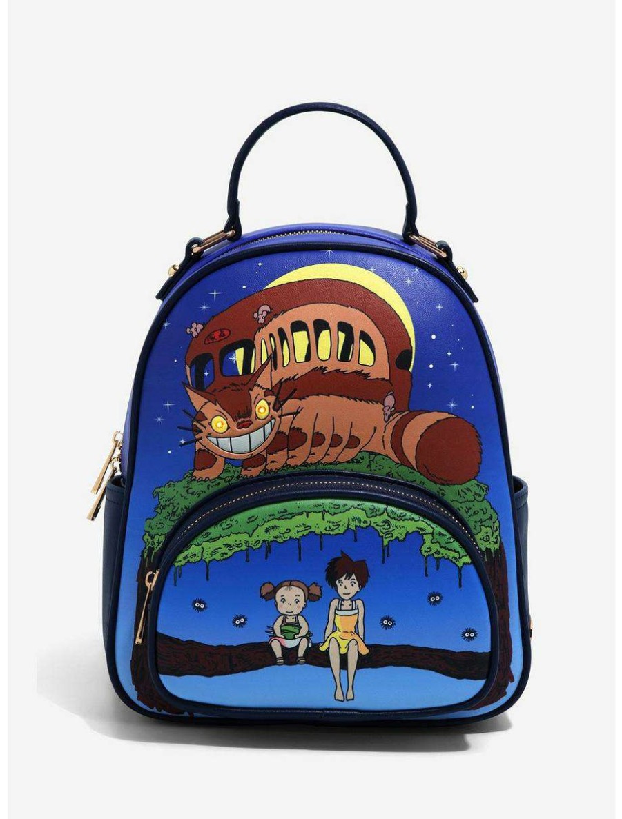 Mini Backpacks * | Our Universe Studio Ghibli My Neighbor Totoro Night Catbus Light Up Mini Backpack Boxlunch Exclusive