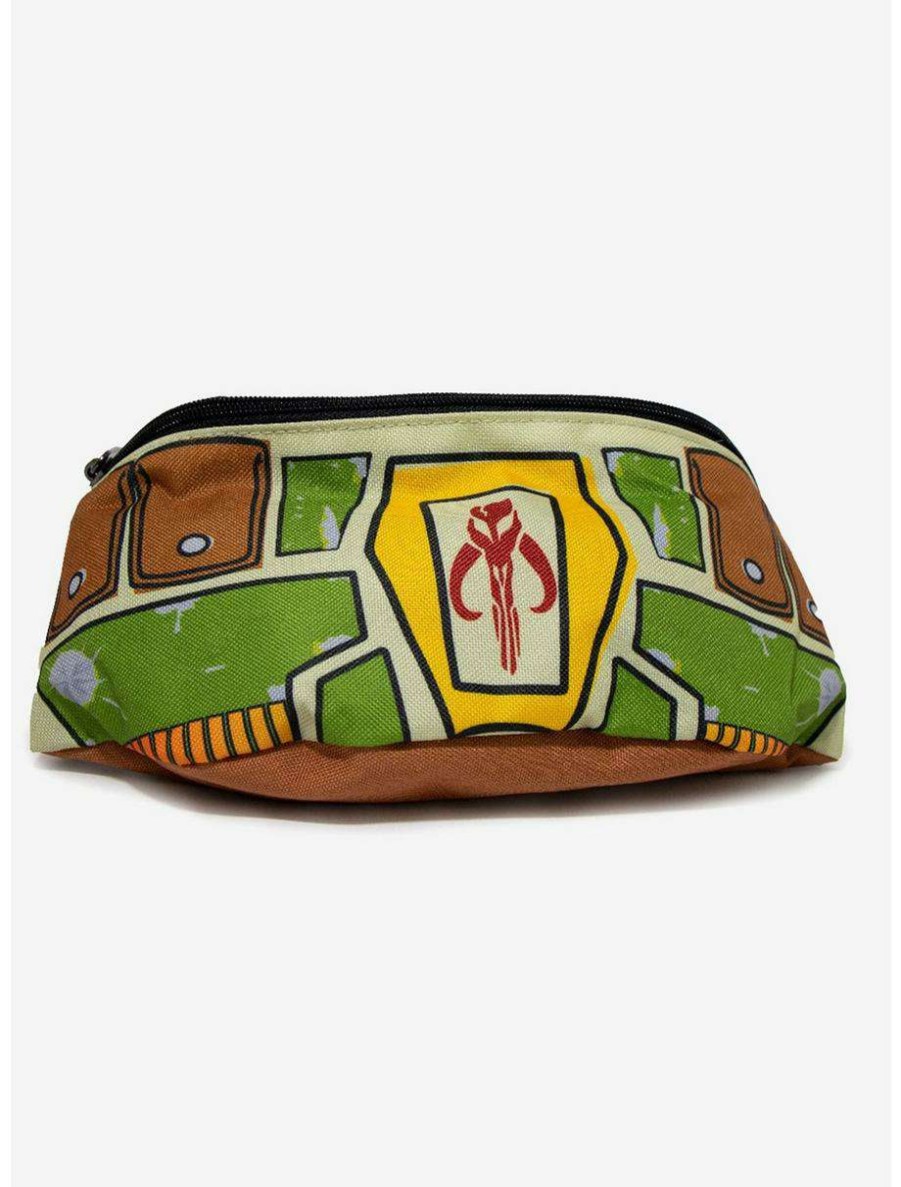 Fanny Packs * | Boxlunch Star Wars Boba Fett Canvas Fanny Pack