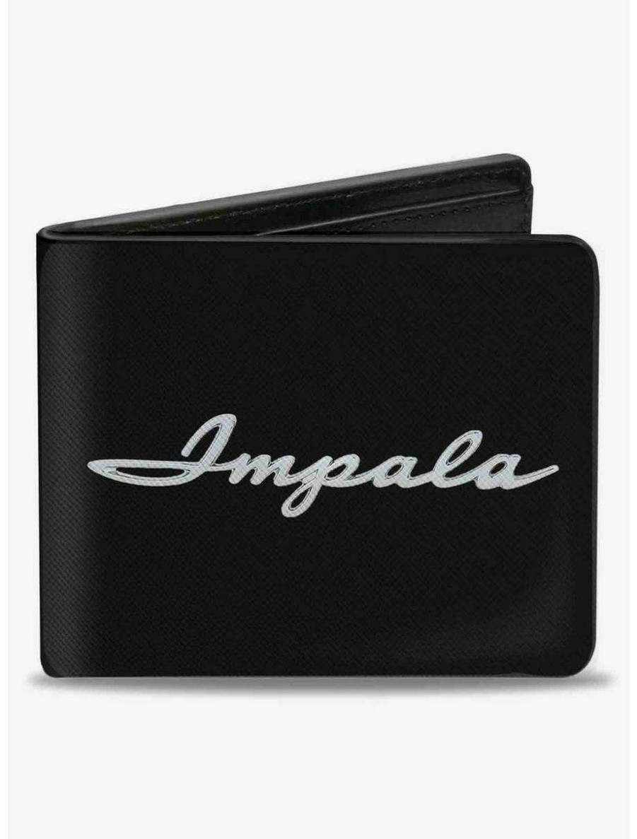 Wallets * | Boxlunch 1962 Impala Script Emblem Bifold Wallet