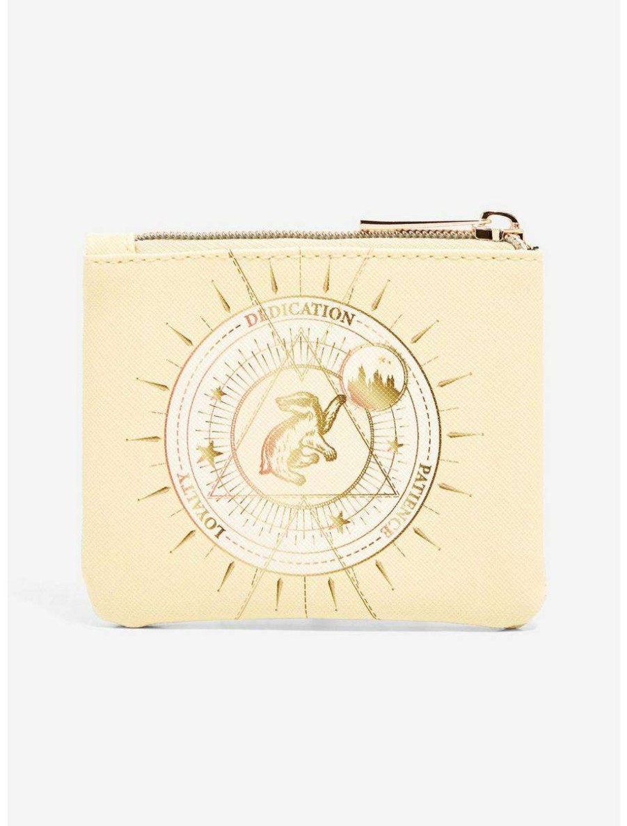 Wallets * | Harry Potter Hogwarts Hufflepuff Coin Purse Boxlunch Exclusive