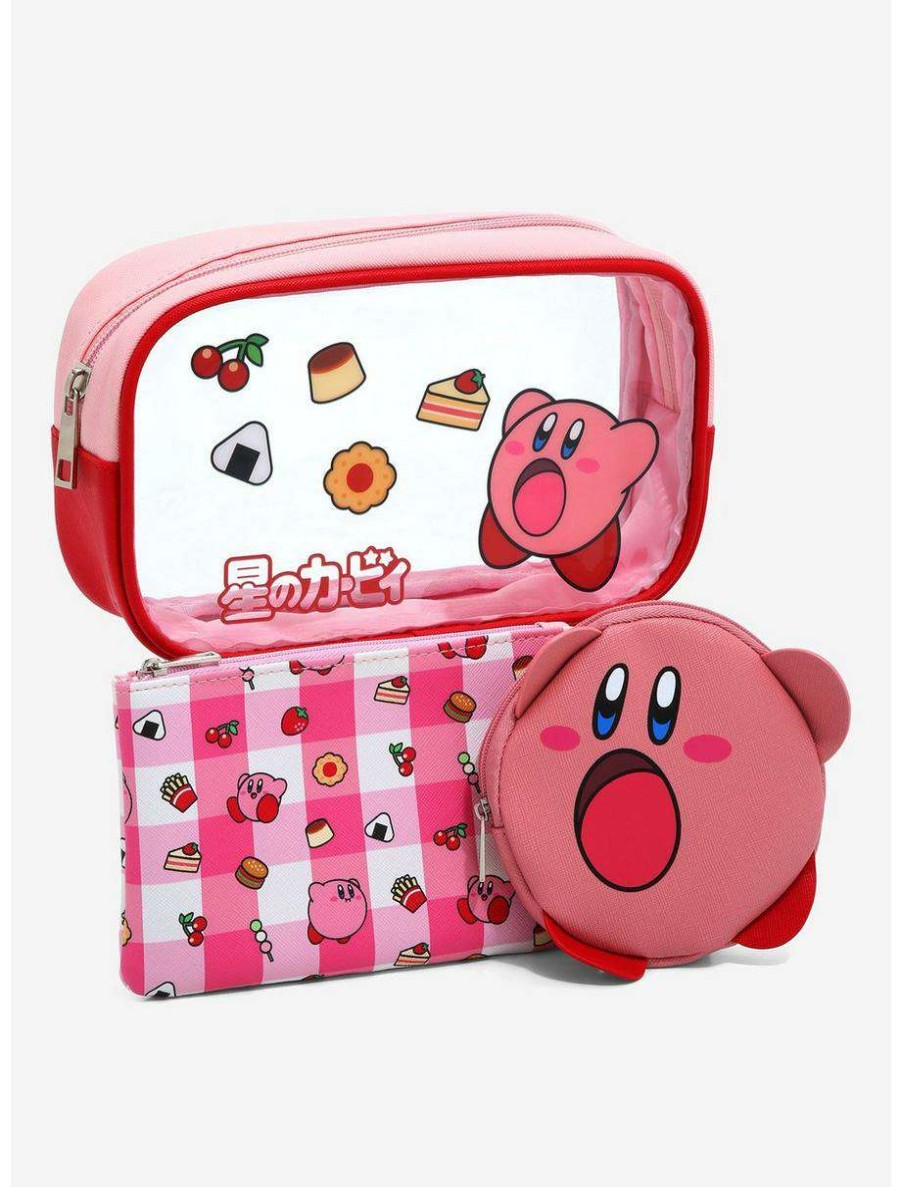 Cosmetic Bags * | Nintendo Kirby Snacks Cosmetic Bag Set Boxlunch Exclusive