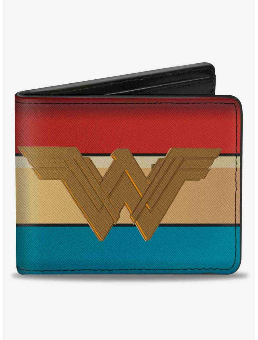 Wallets * | Boxlunch Dc Comics Wonder Woman 2017 Icon Stripe Bifold Wallet